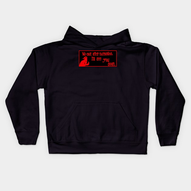 Final destination 3 (Devil flight) (YOU MAY NEVER RETURN!) Kids Hoodie by Moonsong